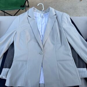 White House Black Market Light Gray Blazer